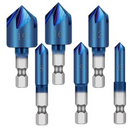 Brocas Escareadoras Para Chanfro | Kit com 6 Peças